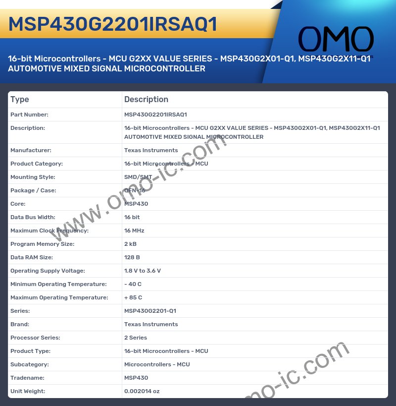 MSP430G2201IRSAQ1