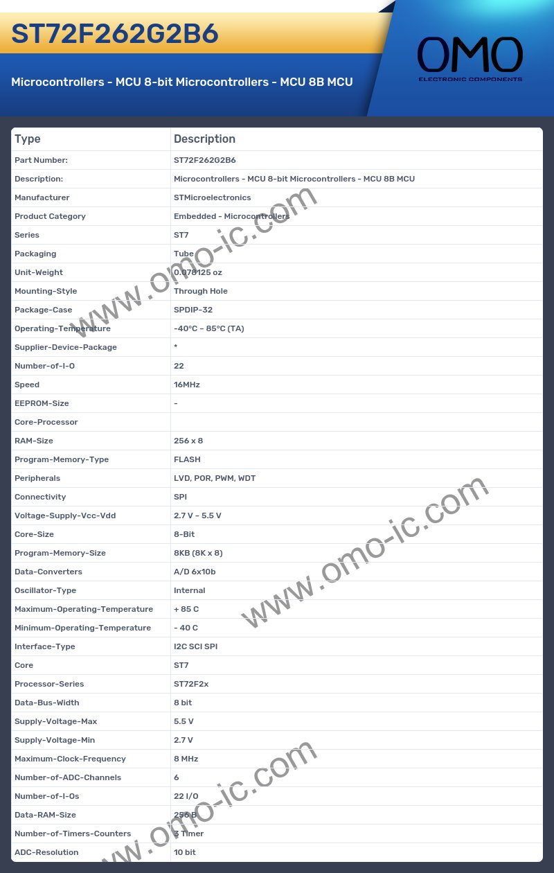 ST72F262G2B6
