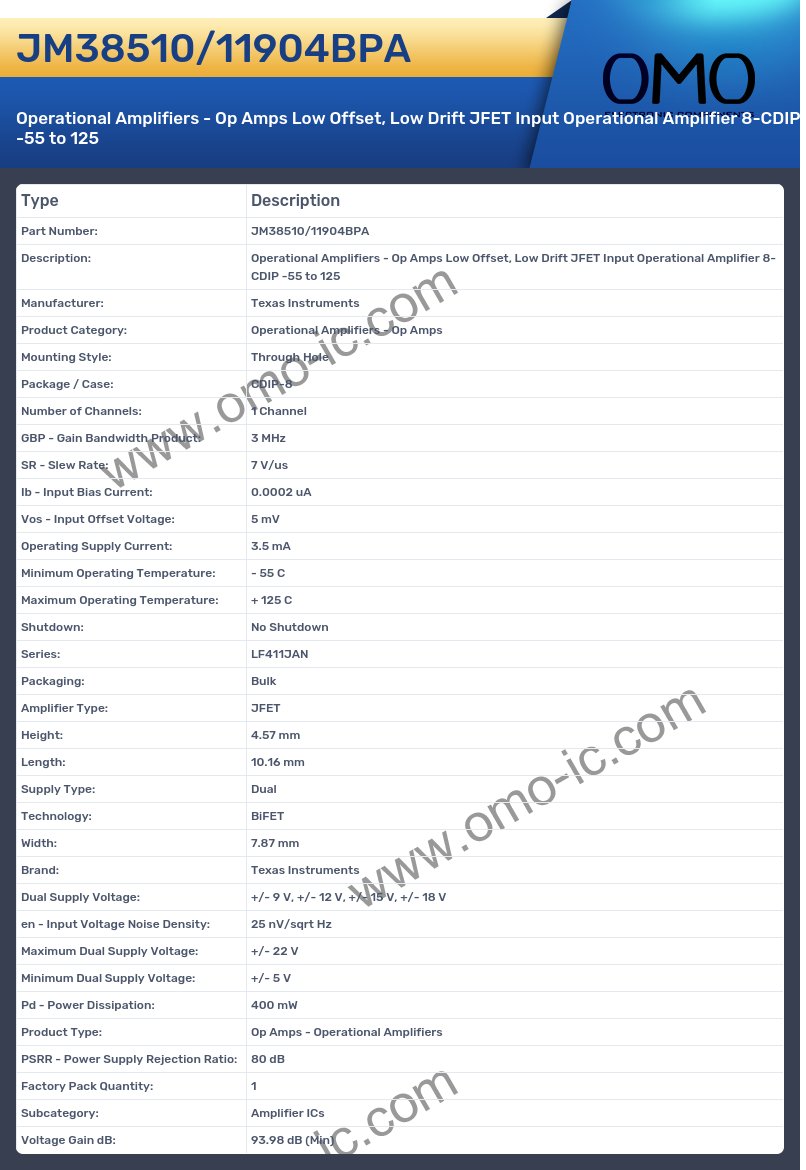 JM38510/11904BPA
