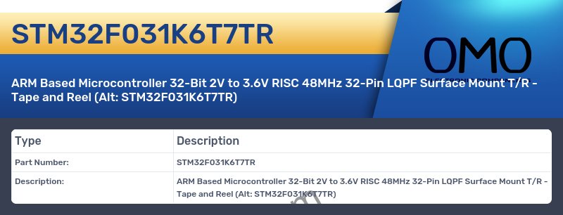 STM32F031K6T7TR