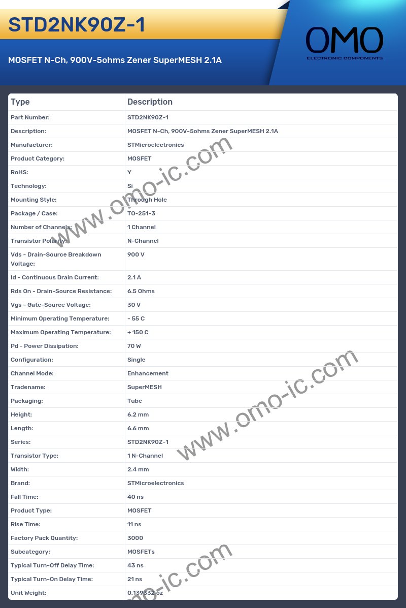 STD2NK90Z-1