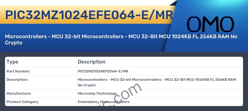 PIC32MZ1024EFE064-E/MR