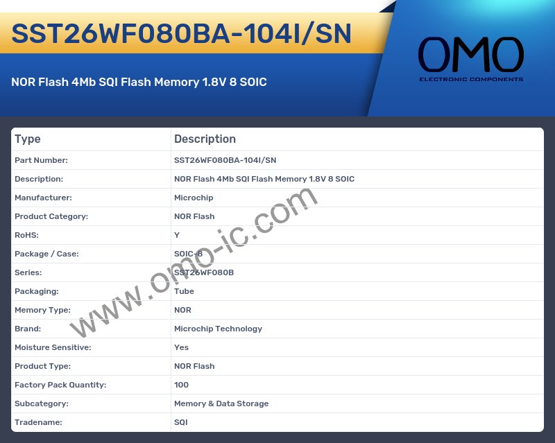 SST26WF080BA-104I/SN