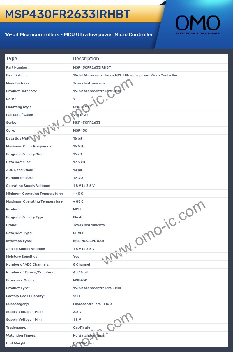 MSP430FR2633IRHBT