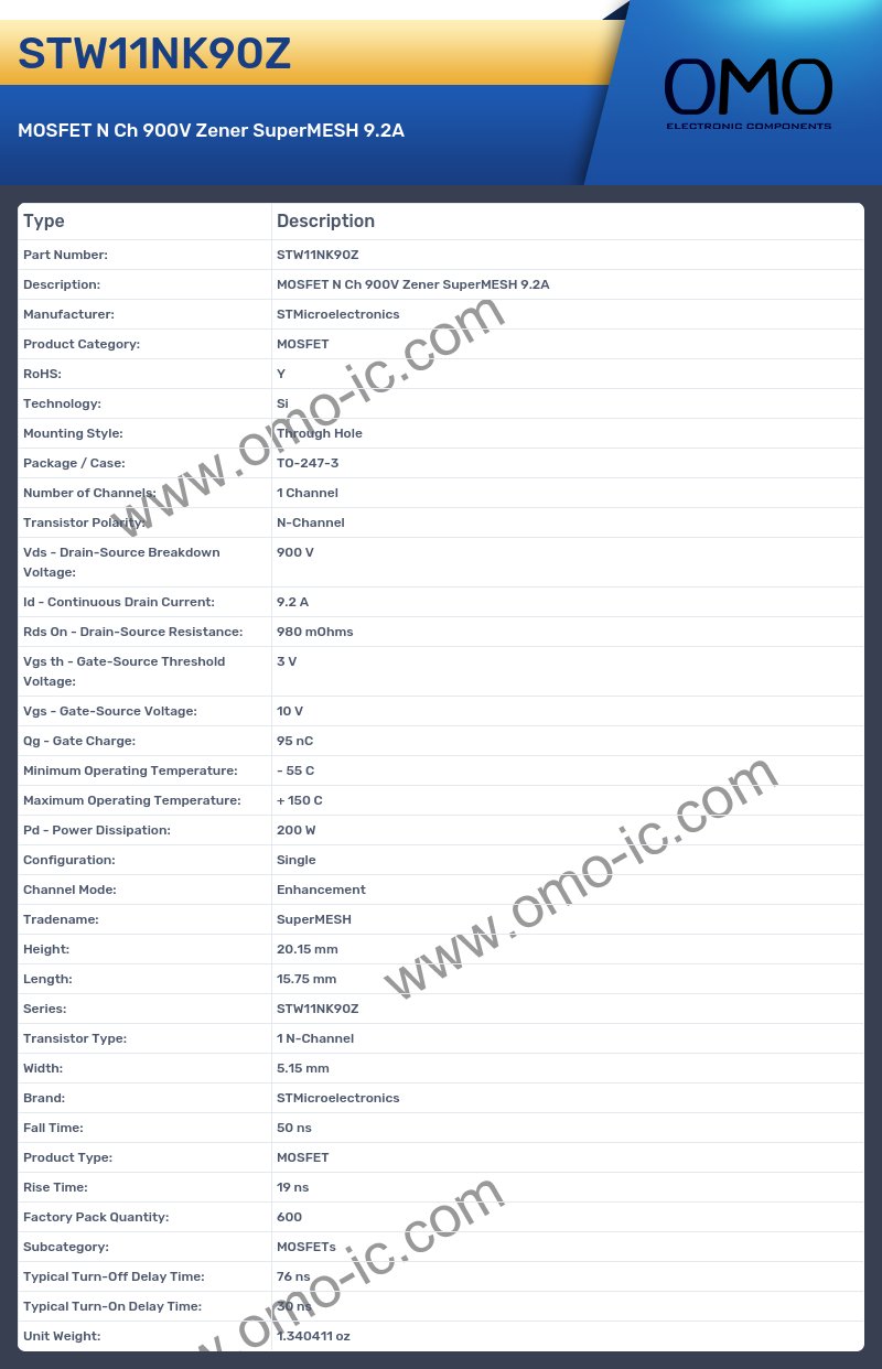 STW11NK90Z