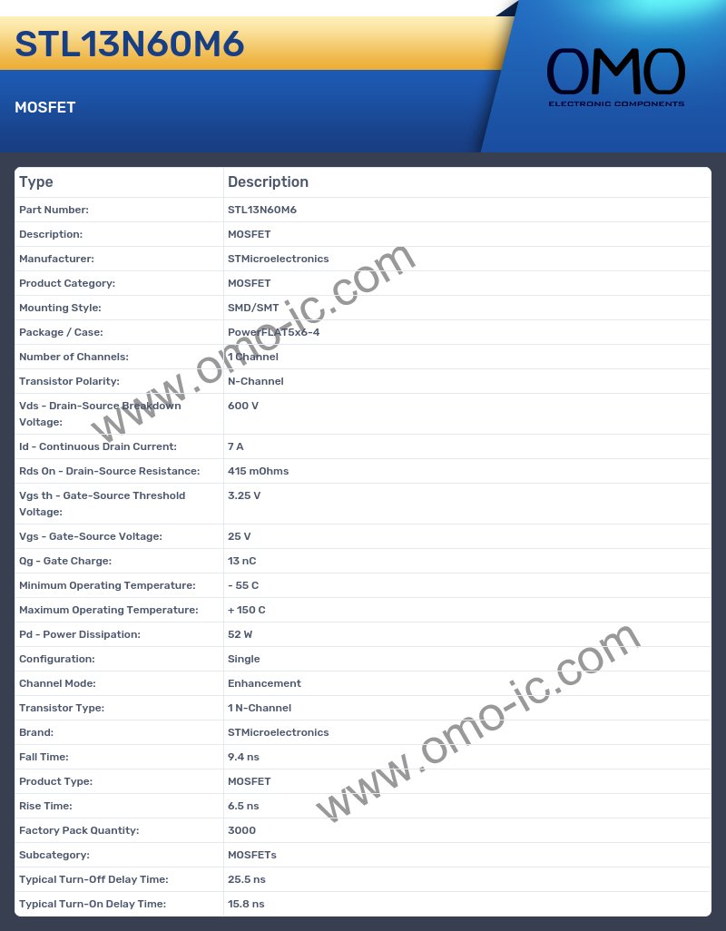 STL13N60M6