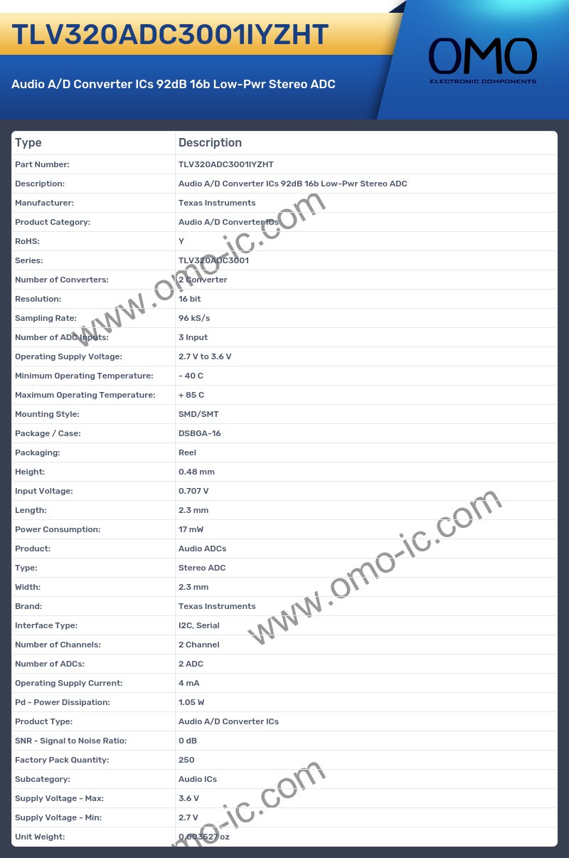 TLV320ADC3001IYZHT