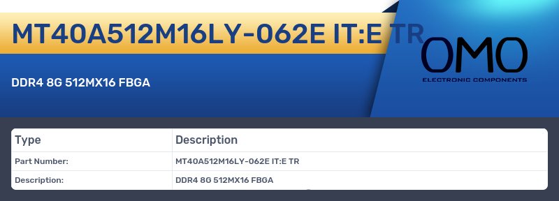 MT40A512M16LY-062E IT:E TR