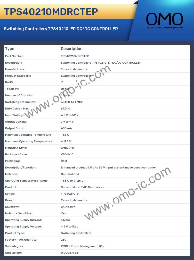 TPS40210MDRCTEP