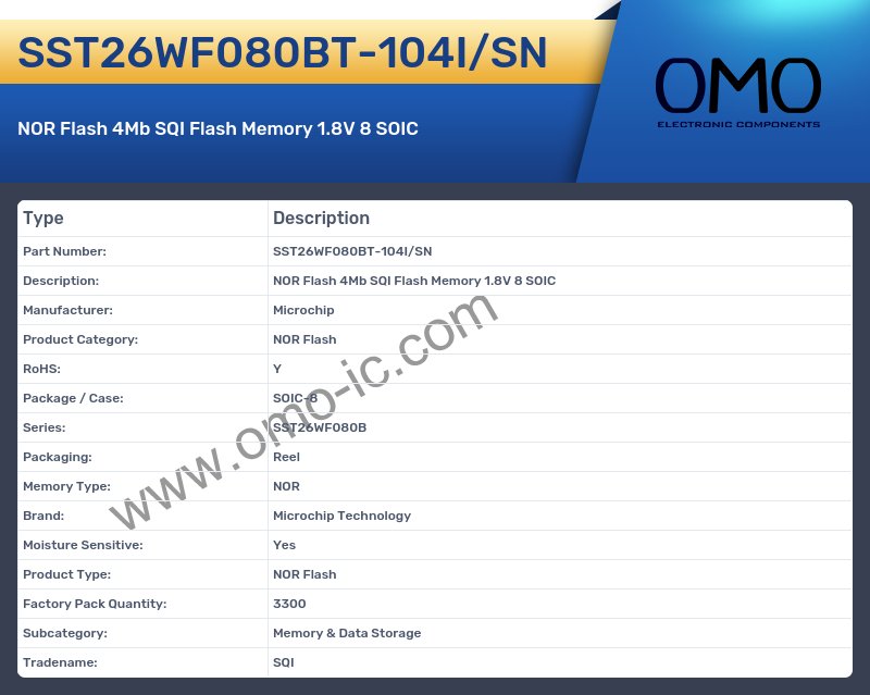 SST26WF080BT-104I/SN