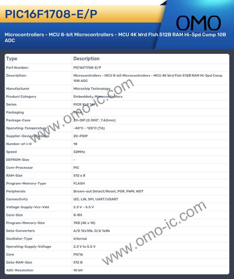 PIC16F1708-E/P