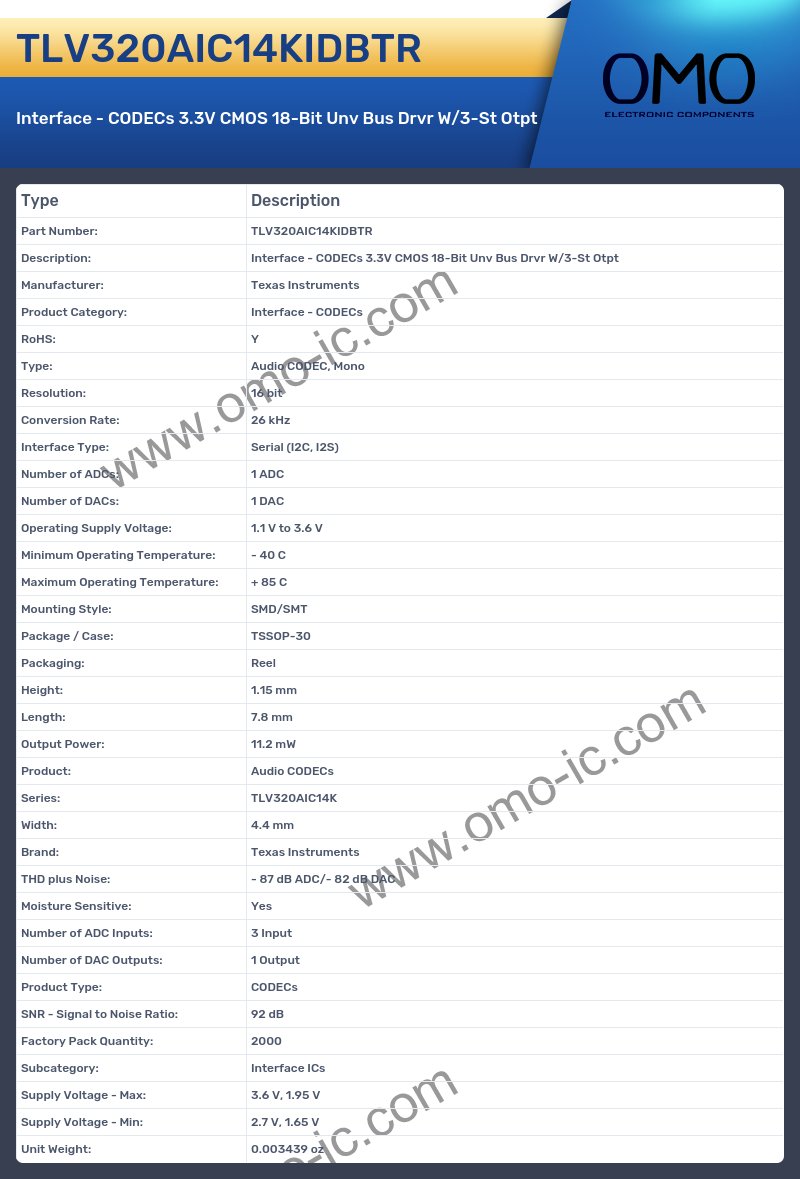 TLV320AIC14KIDBTR