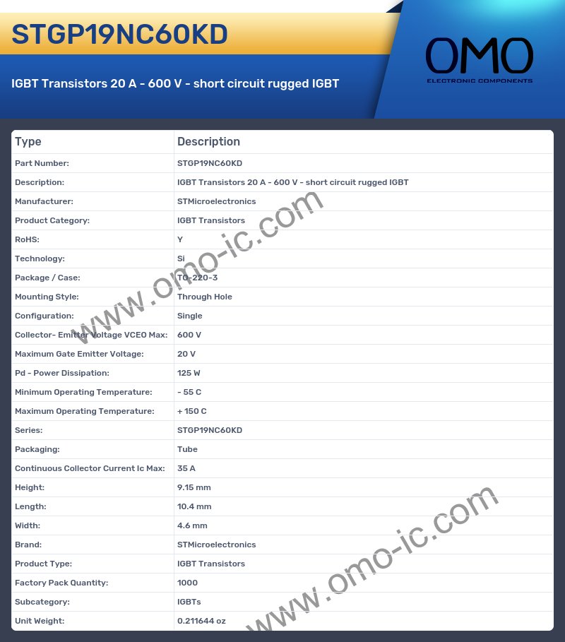 STGP19NC60KD