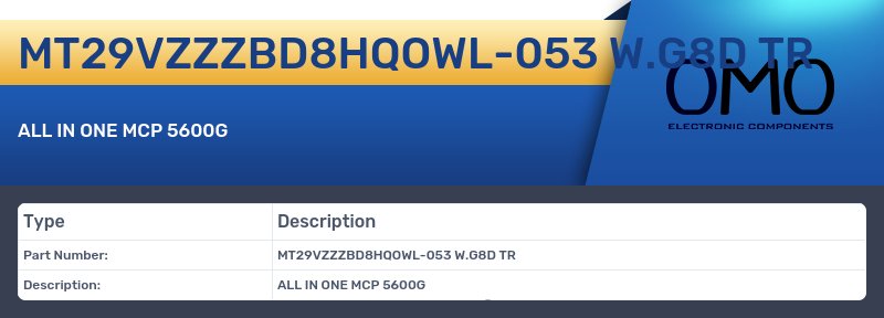 MT29VZZZBD8HQOWL-053 W.G8D TR