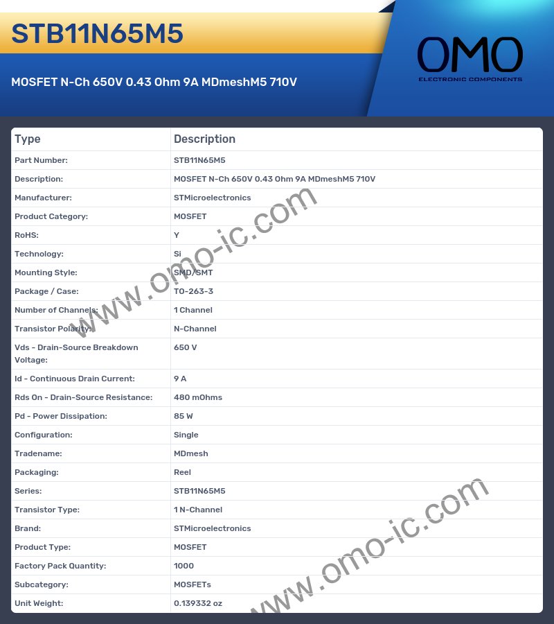 STB11N65M5
