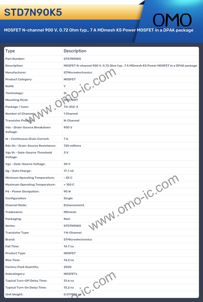 STD7N90K5