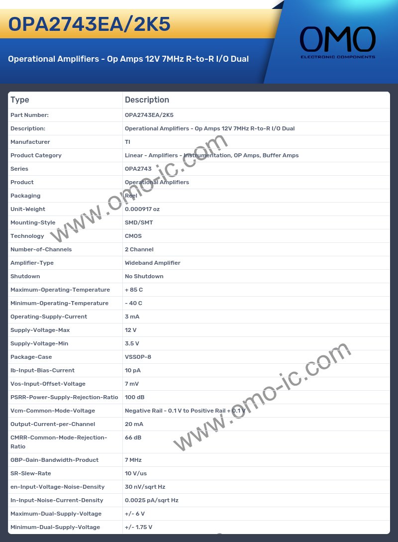 OPA2743EA/2K5