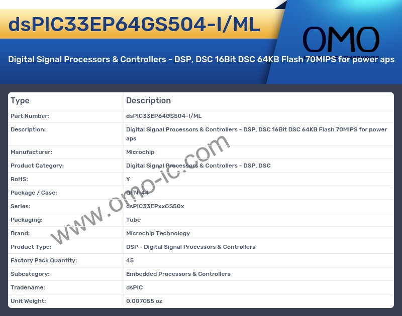 dsPIC33EP64GS504-I/ML