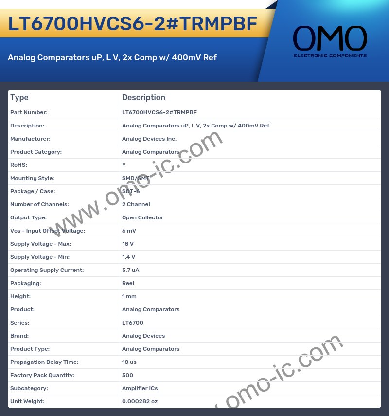 LT6700HVCS6-2#TRMPBF