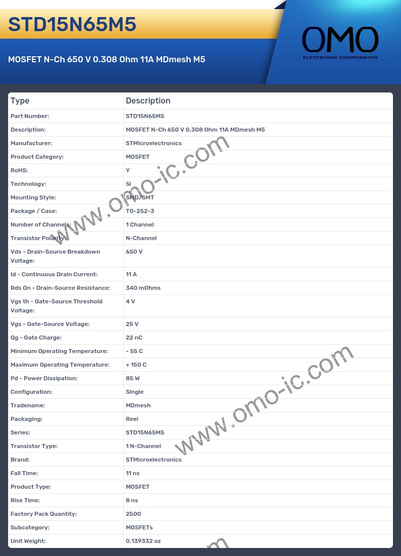 STD15N65M5