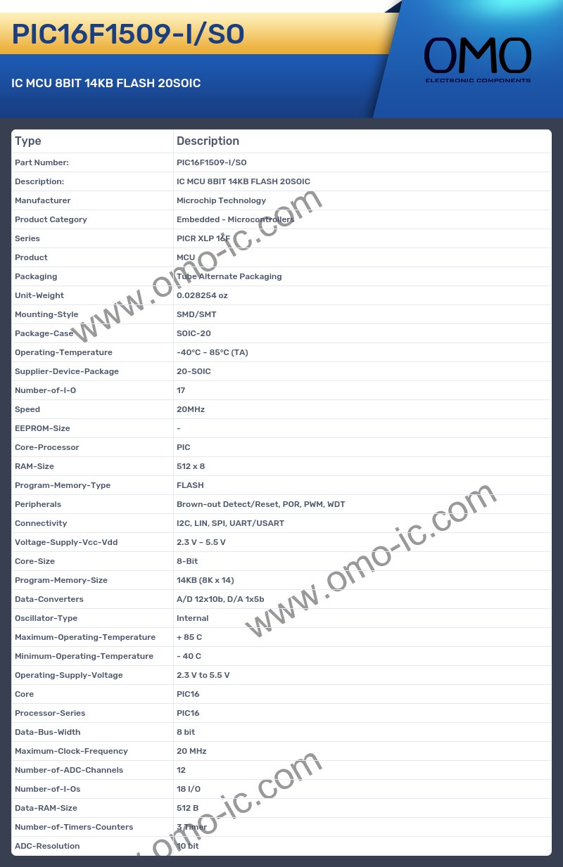 PIC16F1509-I/SO