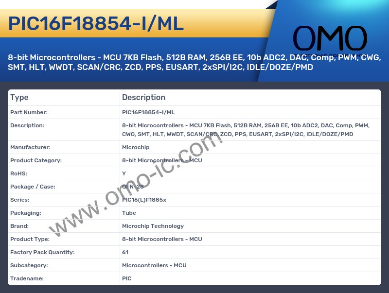 PIC16F18854-I/ML