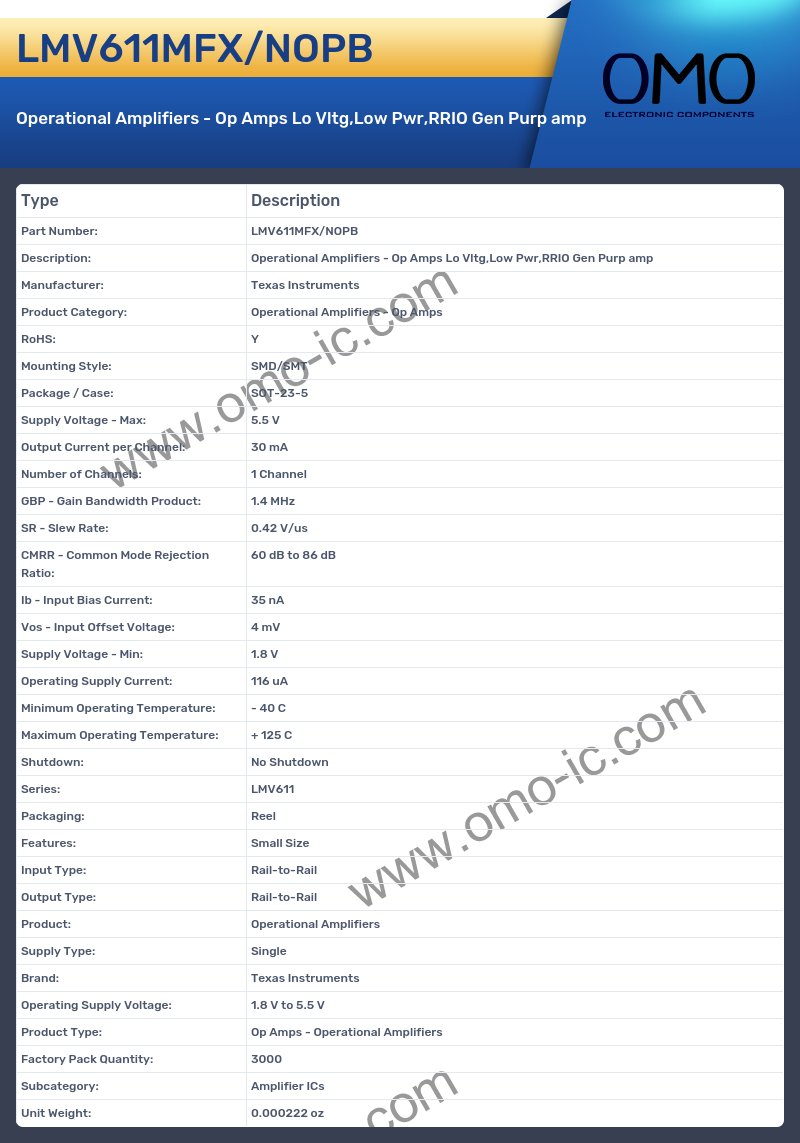 LMV611MFX/NOPB