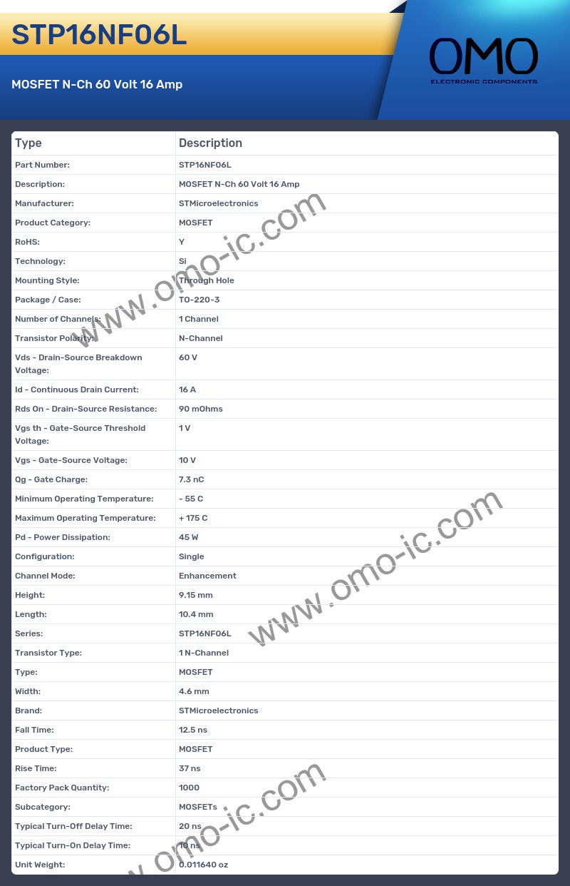 STP16NF06L