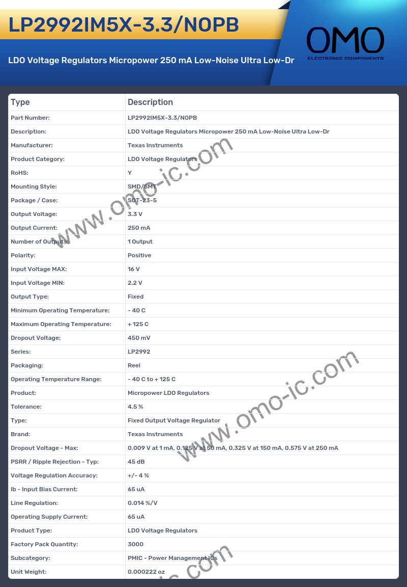 LP2992IM5X-3.3/NOPB
