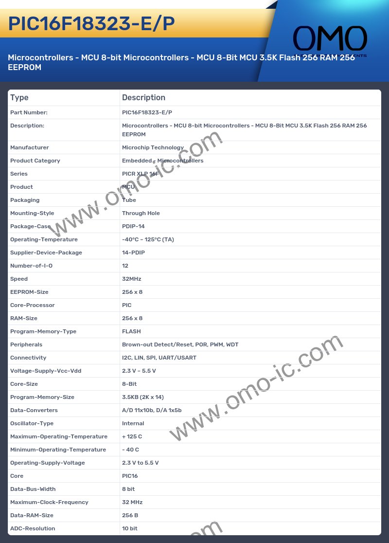 PIC16F18323-E/P