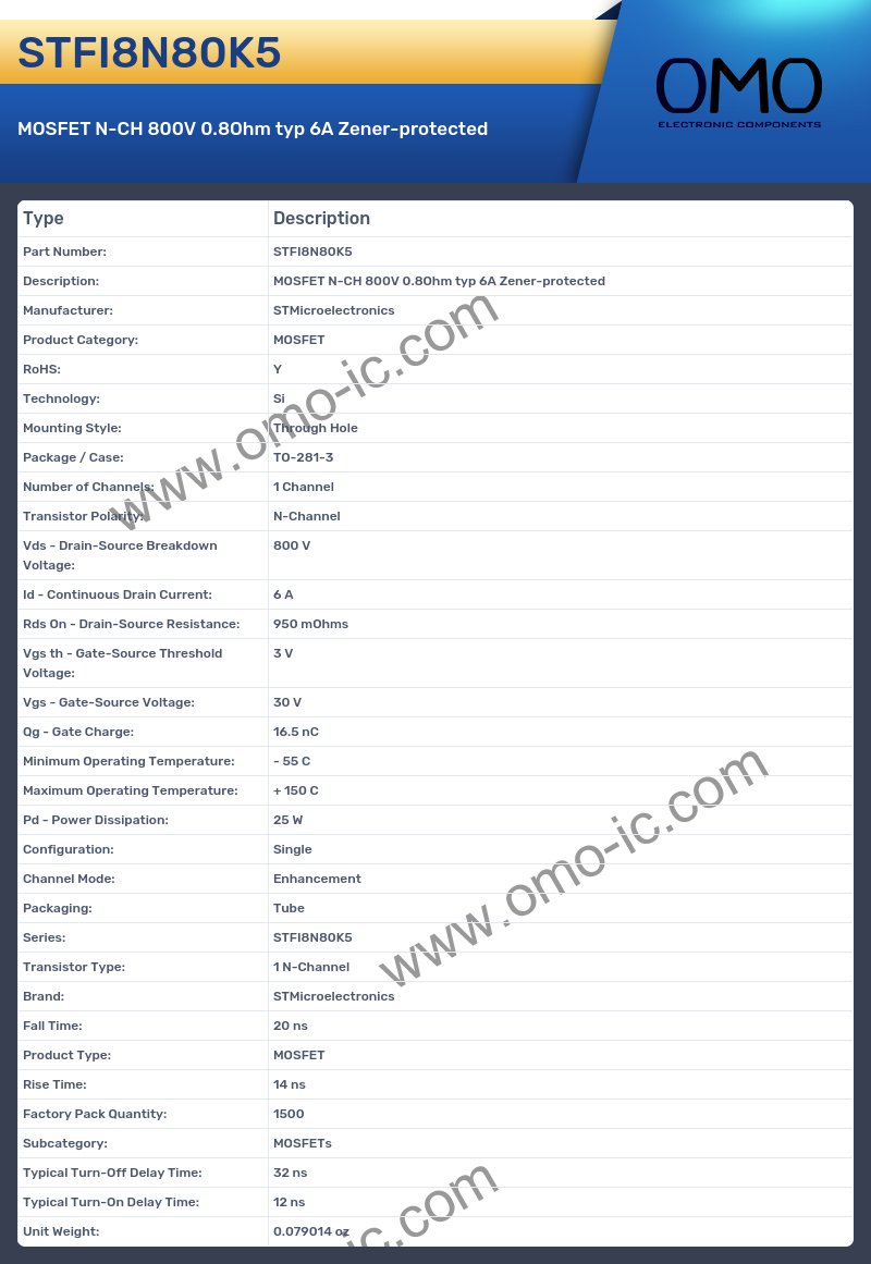STFI8N80K5