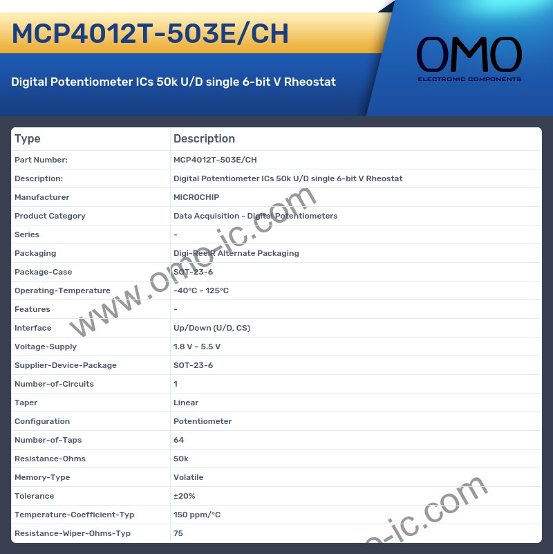 MCP4012T-503E/CH