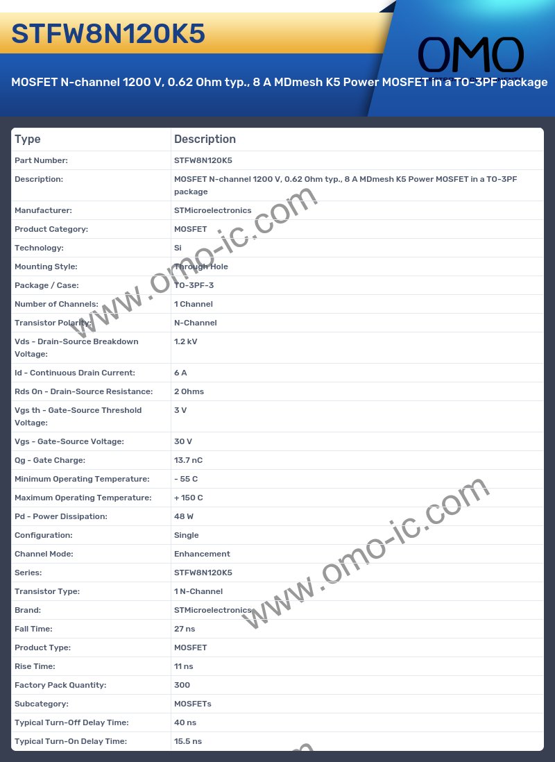 STFW8N120K5