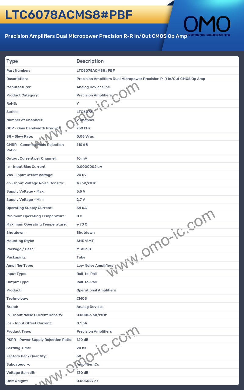LTC6078ACMS8#PBF