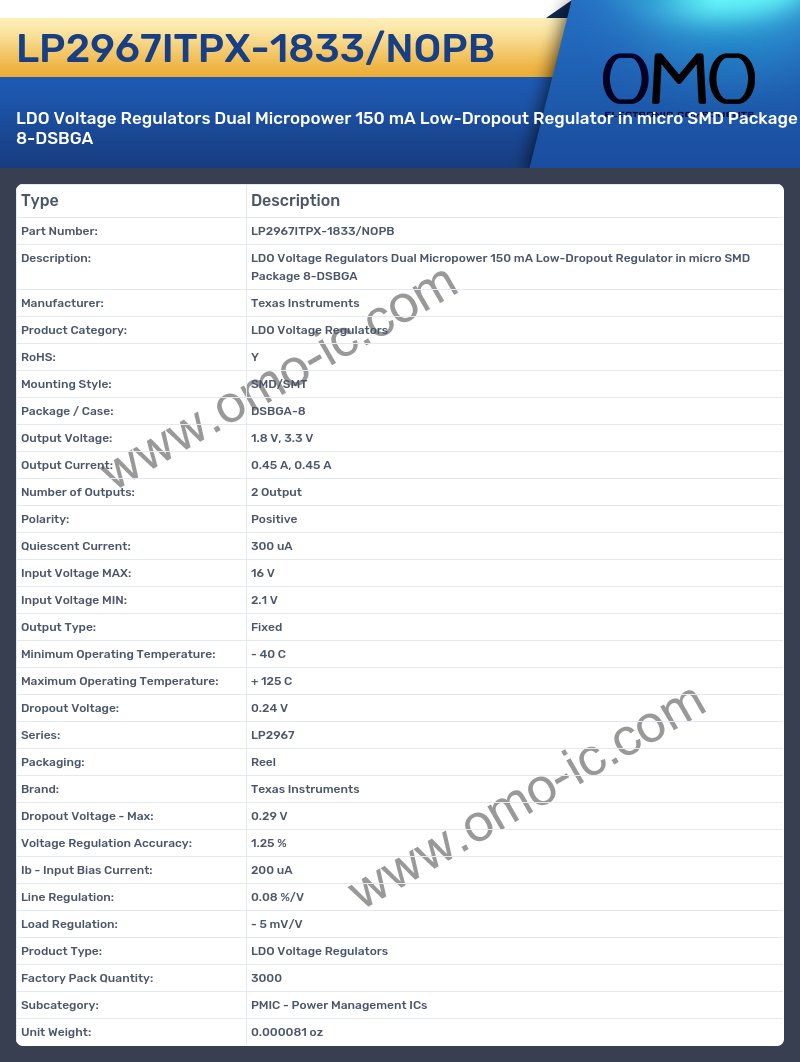 LP2967ITPX-1833/NOPB