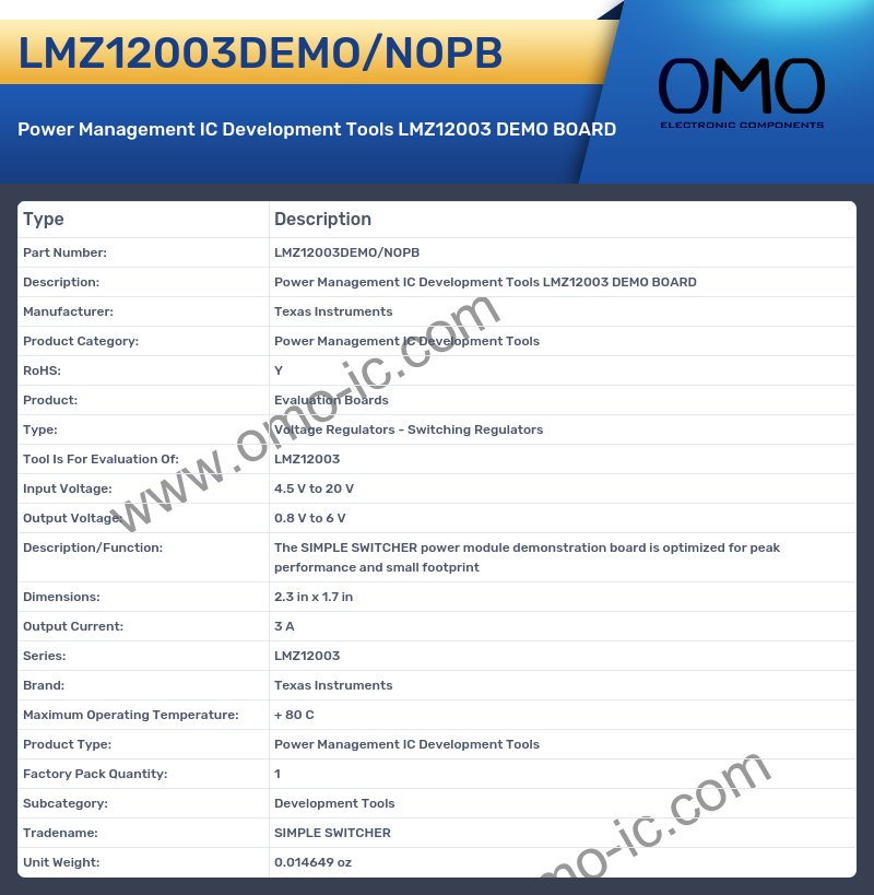 LMZ12003DEMO/NOPB