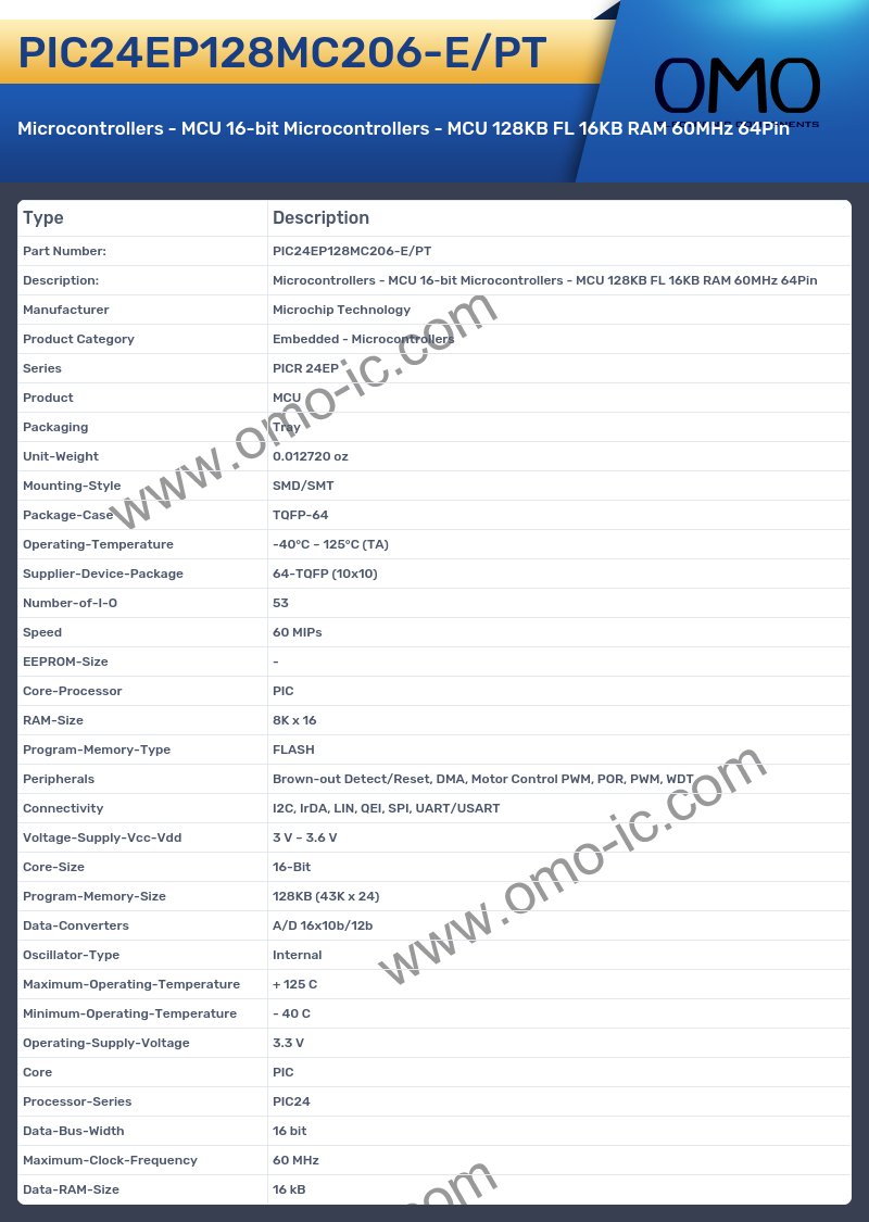 PIC24EP128MC206-E/PT