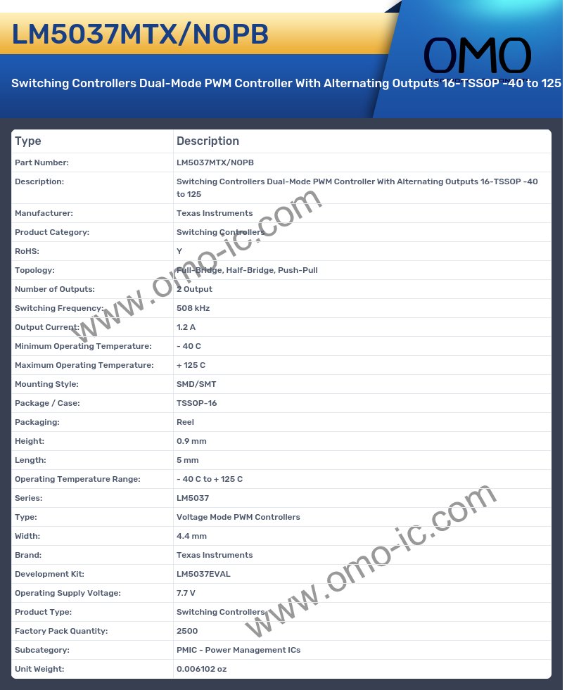 LM5037MTX/NOPB