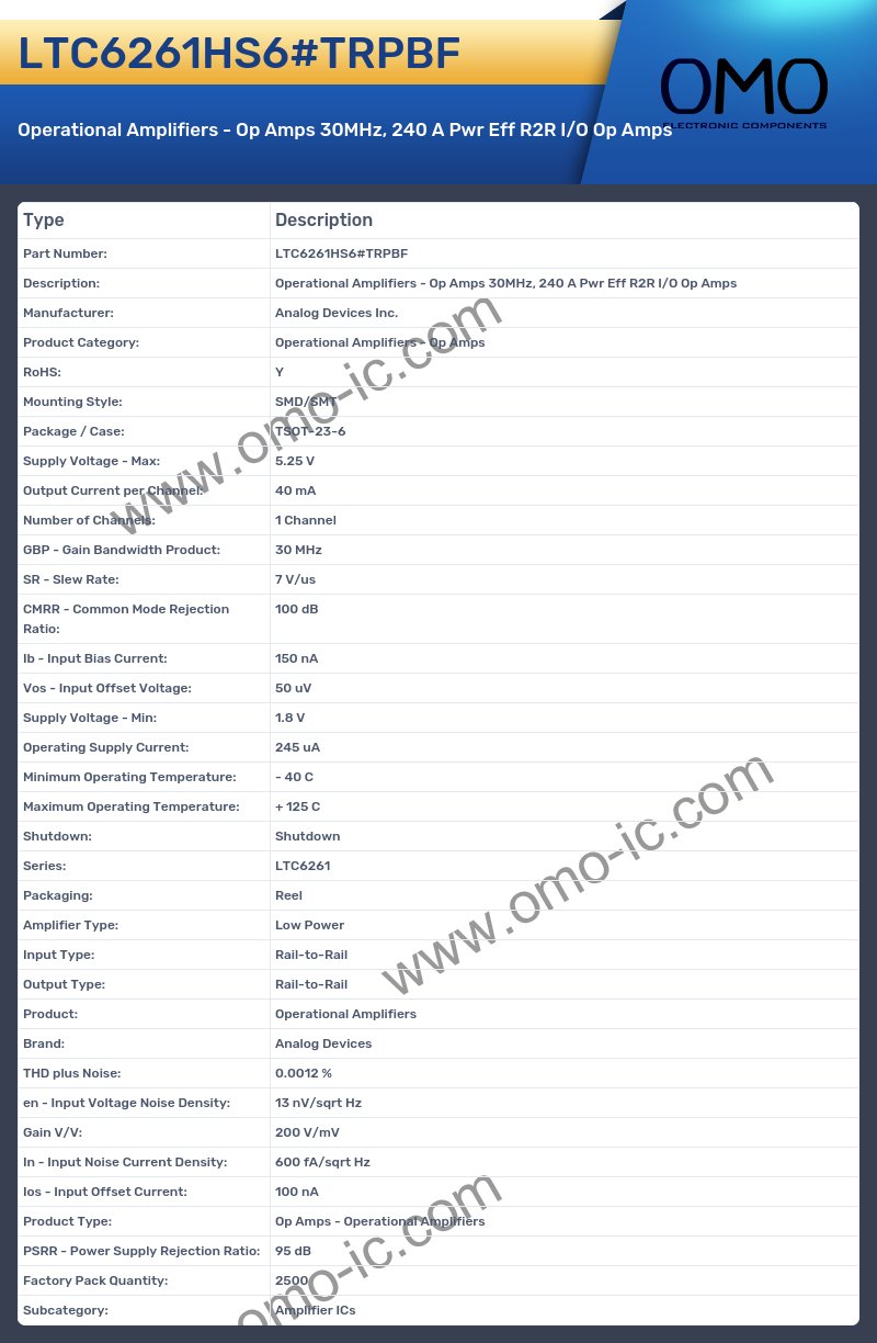 LTC6261HS6#TRPBF