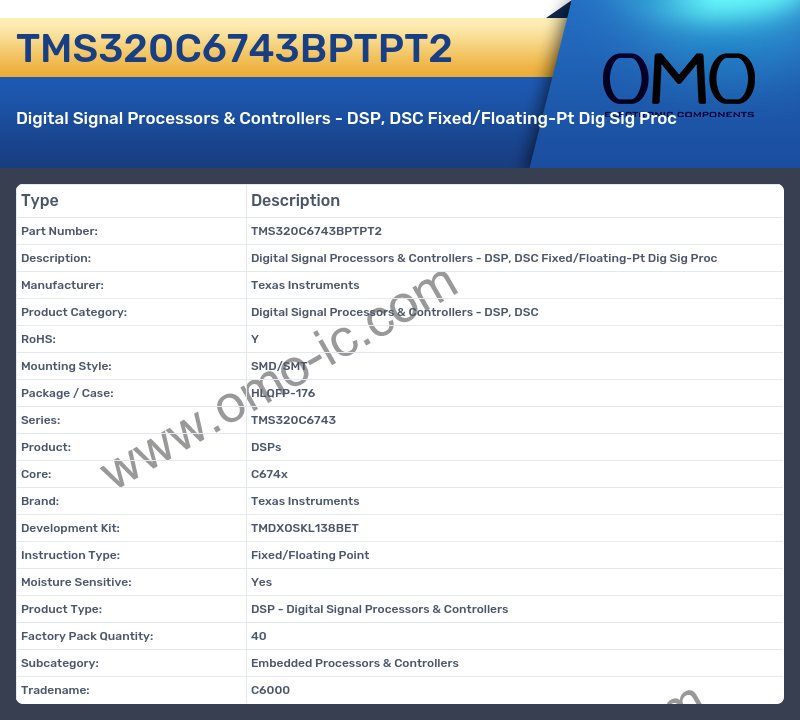 TMS320C6743BPTPT2