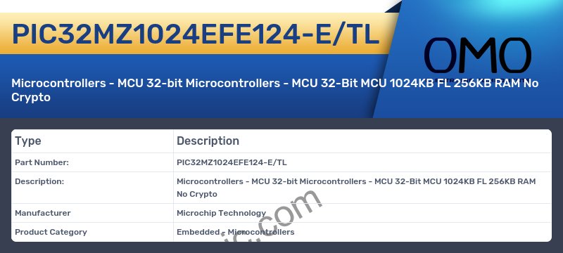 PIC32MZ1024EFE124-E/TL