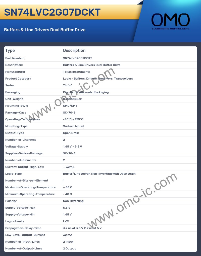 SN74LVC2G07DCKT