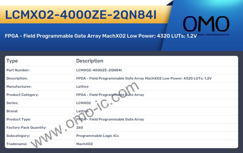 LCMXO2-4000ZE-2QN84I