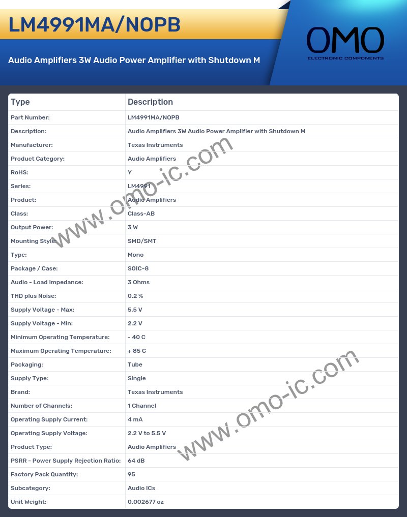 LM4991MA/NOPB