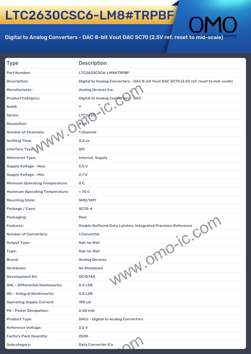 LTC2630CSC6-LM8#TRPBF