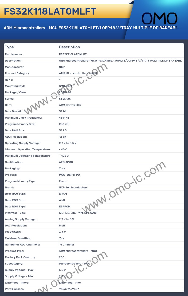 FS32K118LAT0MLFT