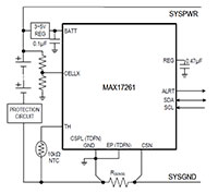MAX17261 Multi-Cell Fuel Gauge